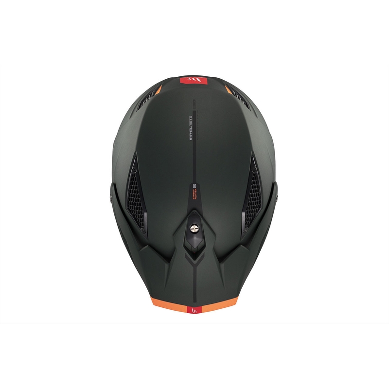 Cască deschisă cu mască MT Streetfighter SV S Solid A6 verde mat cu vizieră iridium