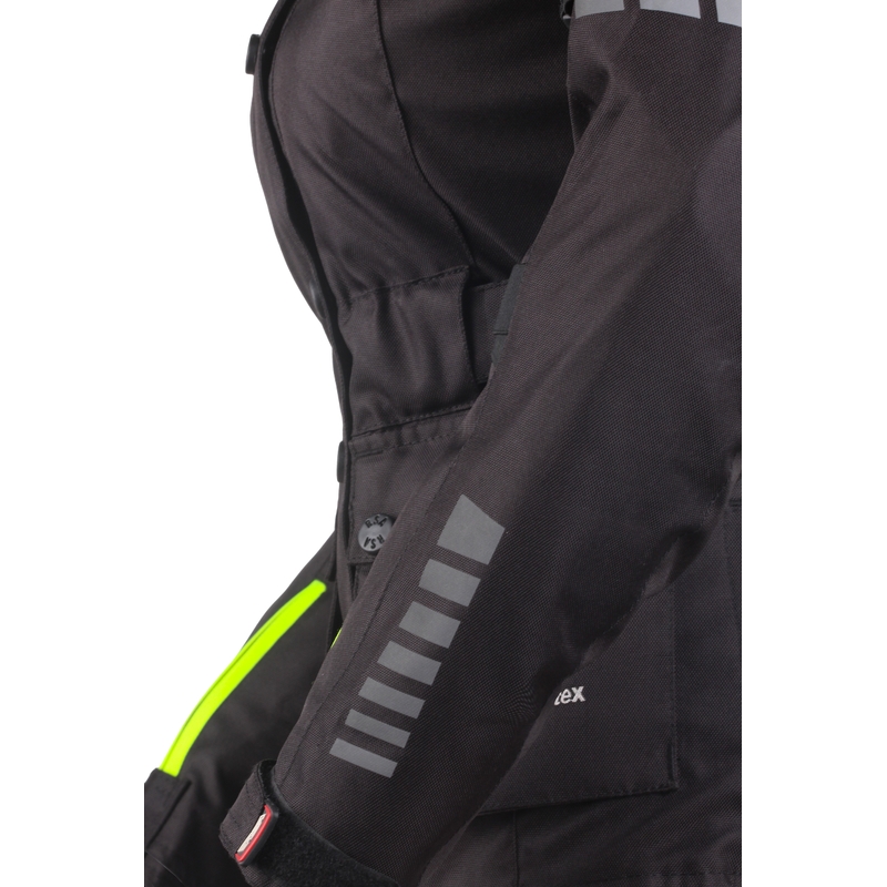 Jacheta de motociclete pentru femei RSA Gun negru-fluo galben výprodej lichidare