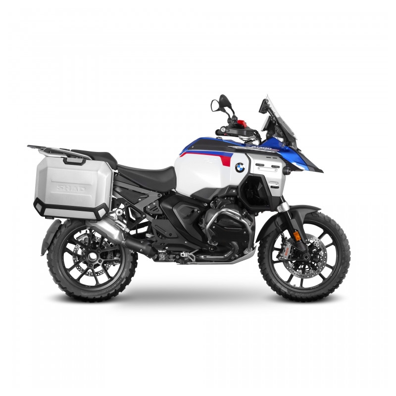 Set complet de cutii laterale de aluminiu, SHAD TERRA, 36L / 47L, incluzand kit de montaj SHAD BMW R 1300 GS Adventure