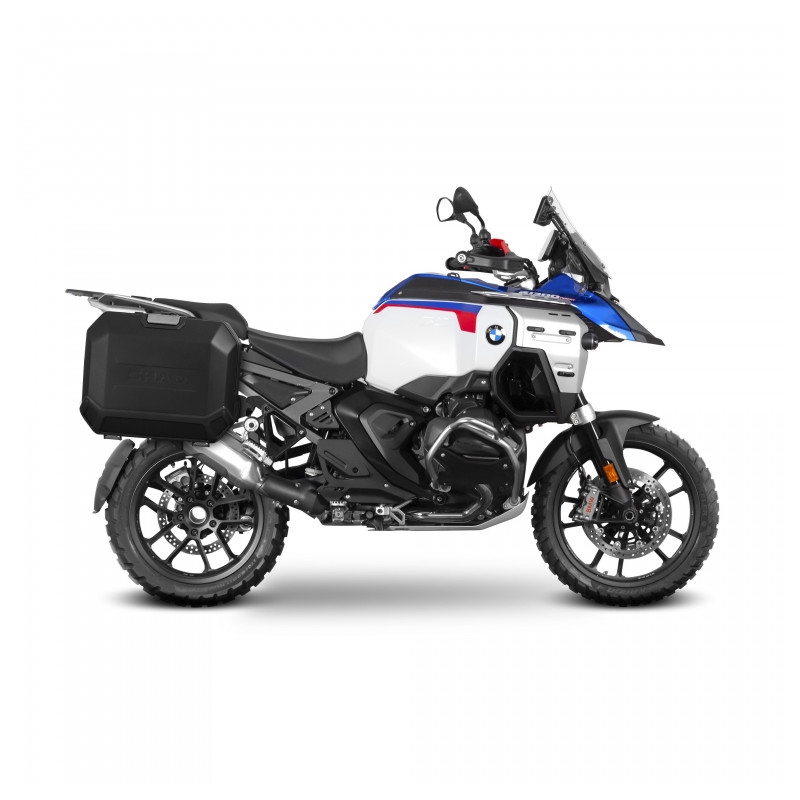 Set complet de cutii laterale de aluminiu, SHAD TERRA, 36L / 47L, incluzand kit de montaj SHAD BMW R 1300 GS Adventure