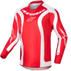 Copii Motocross Jersey Alpinestars Racer Lurv 2024 roșu și alb