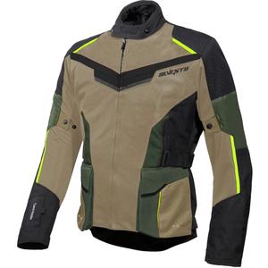 Geacă de motocicletă Seventy Degrees SD-JT70 Atacama-verde-nisip-galben fluo