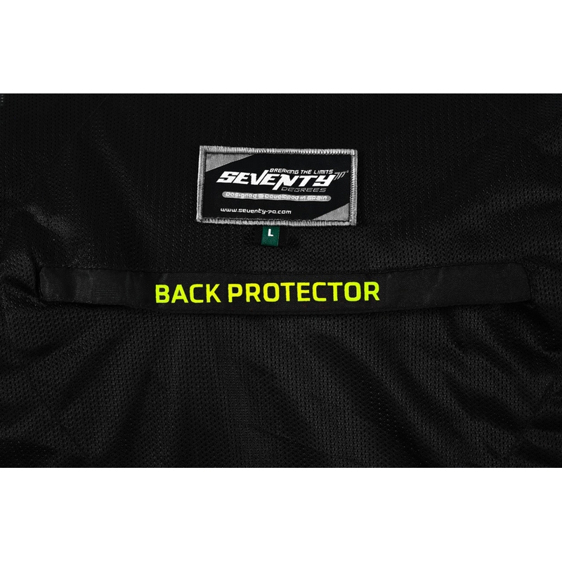 Geacă moto Seventy Degrees SD-JT66 Sahara negru-galben fluo