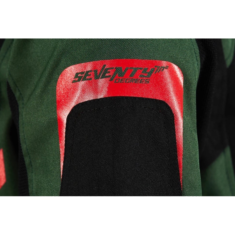 Geaca de motocicleta Seventy Degrees SD-JT66 Sahara Khaki Red