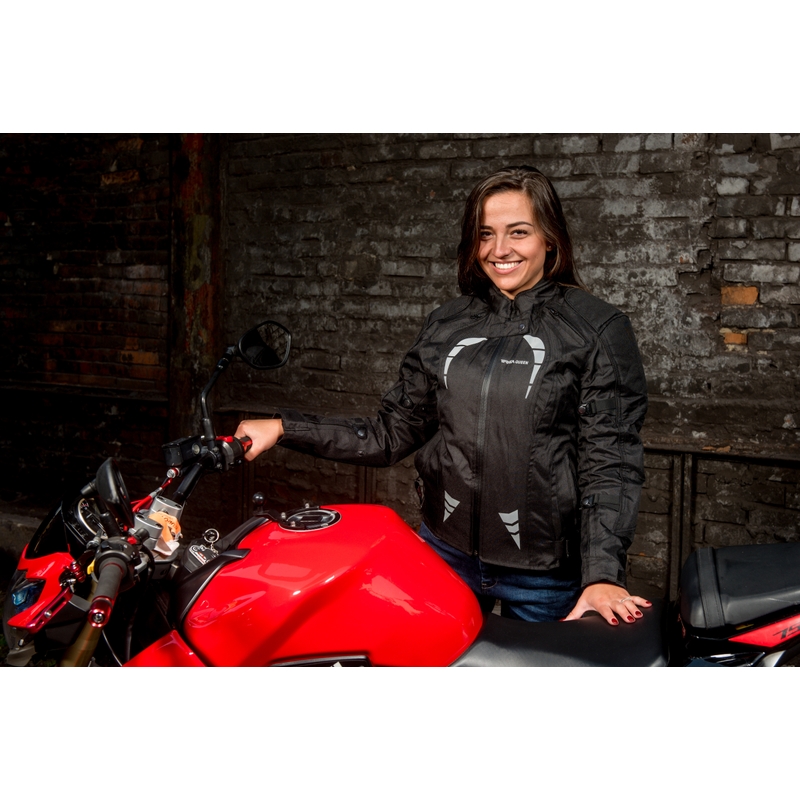 Jacheta de motociclete pentru femei RSA Queen negru výprodej lichidare