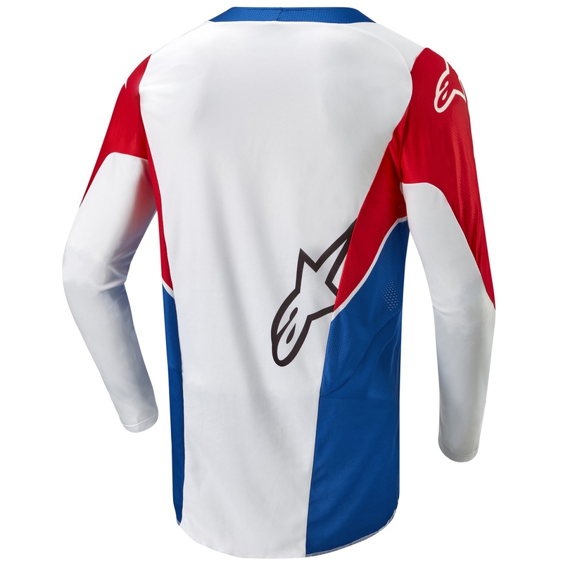 Tricou de motocross Alpinestars Racer Iconic Honda colecție alb-albastru-roșu-negru