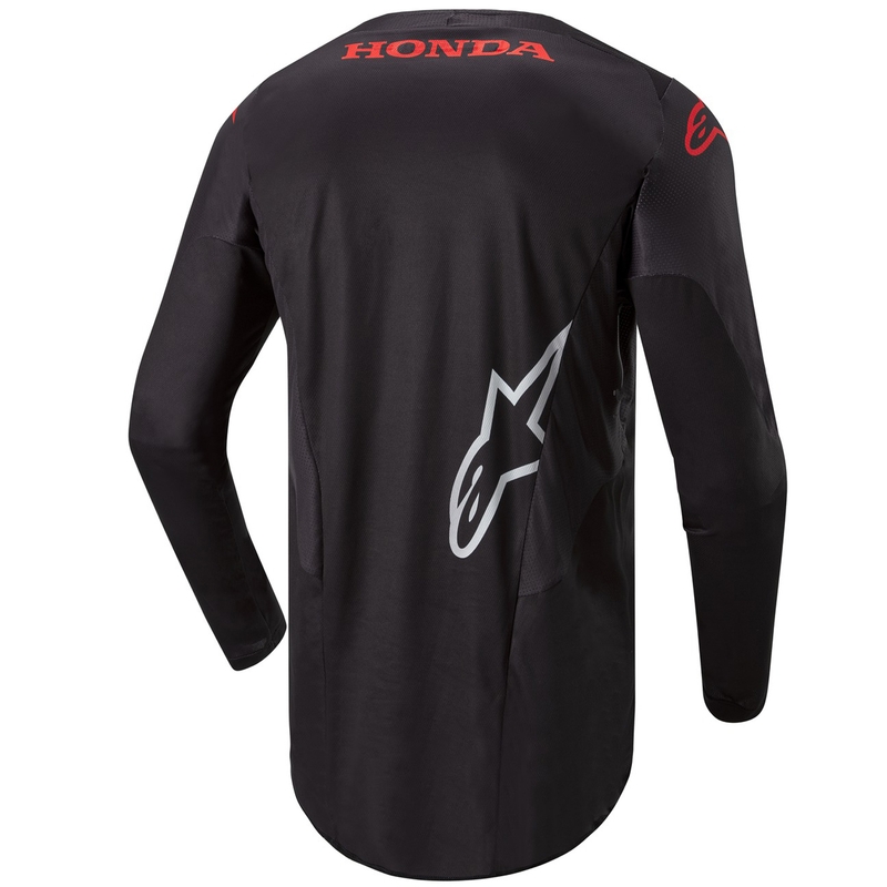Tricou Motocross Alpinestars Racer Iconic Honda Collection Negru-Roșu