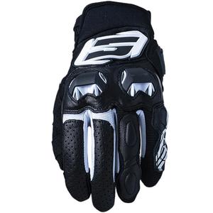 Mănuși moto Five SF3 alb-negru