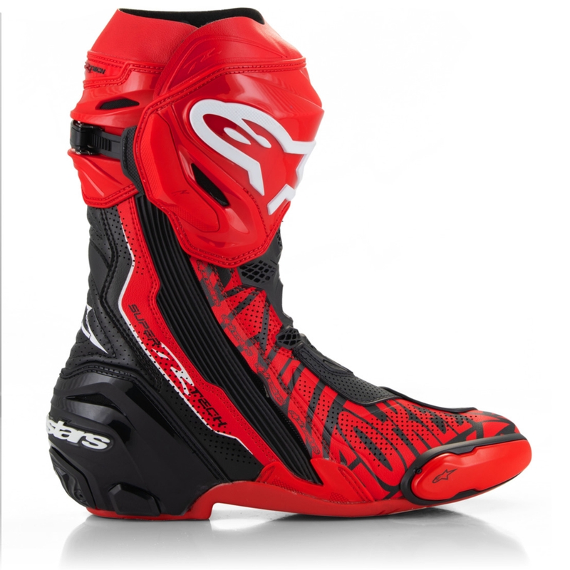 Ghete moto Alpinestars Supertech R Vented editie limitata Francesco Bagnaia rosu-negru