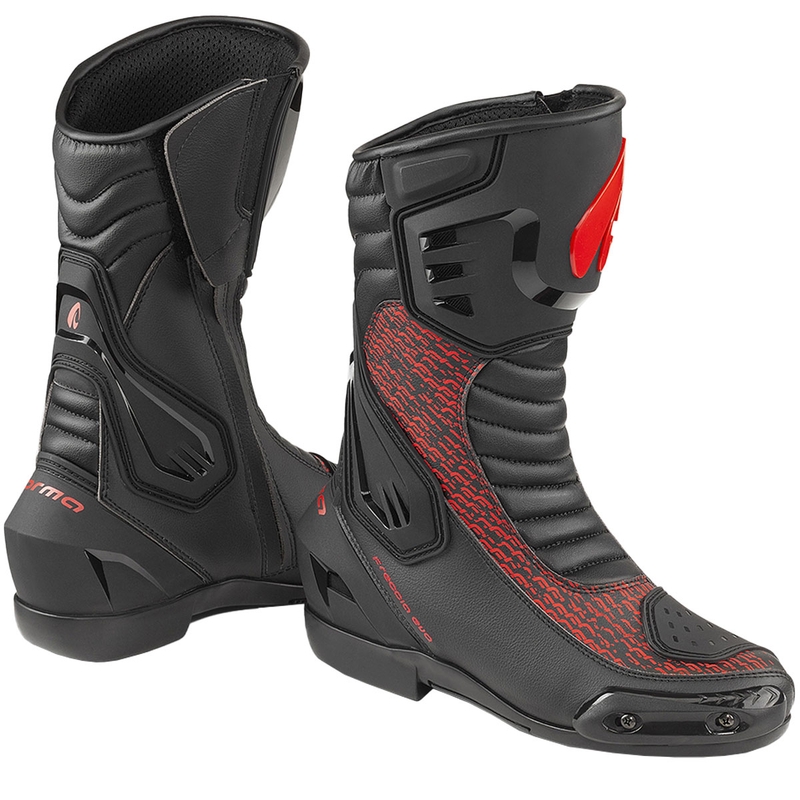 Cizme de motocicleta Forma Freccia EVO negru-rosu