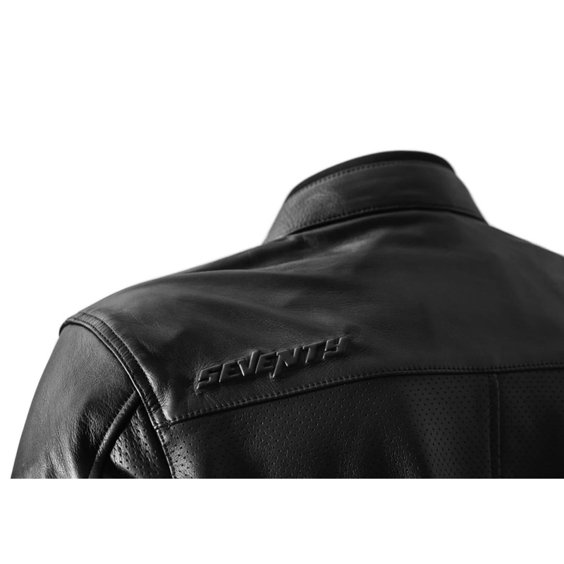 Seventy Degrees SD-JL4 Legend Classic Geacă de motocicletă din piele, neagră