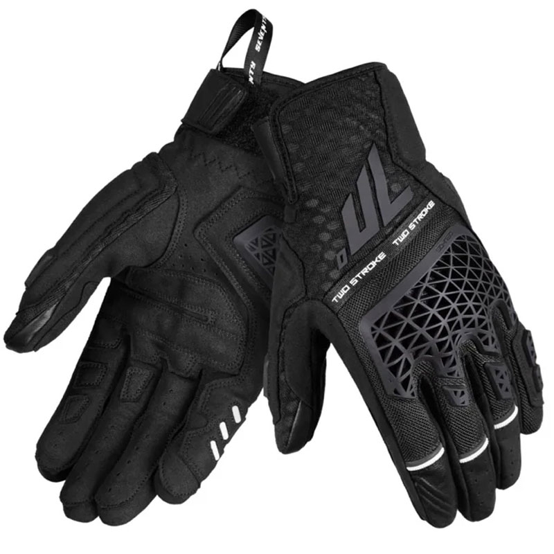 Mănuși de motocicletă Seventy Degrees SD-N60 Two Stroke, negre