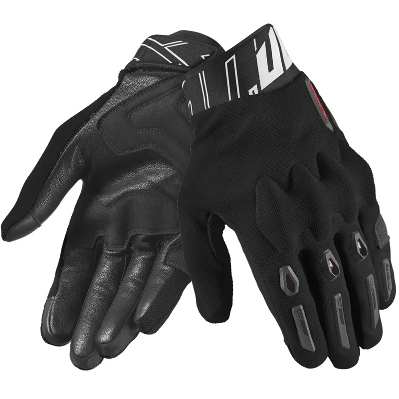 Mănuși de motocicletă Seventy Degrees SD-N66 Fullgas Negru-Roșu-Alb