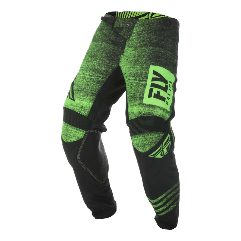 Pantaloni de motocross FLY Racing Kinetic NOIZ 2019 - SUA negru-fluo verde lichidare