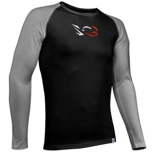 Tricou termic pentru bărbați nanosilver® Combi Ride negru-gri