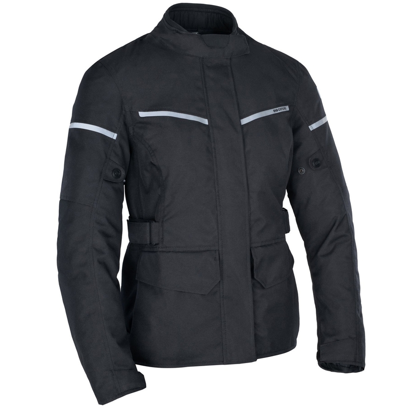 Geacă de motocicletă pentru femei Oxford Spartan Long WP, neagră
