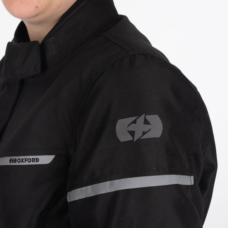 Geacă de motocicletă pentru femei Oxford Spartan Long WP, neagră