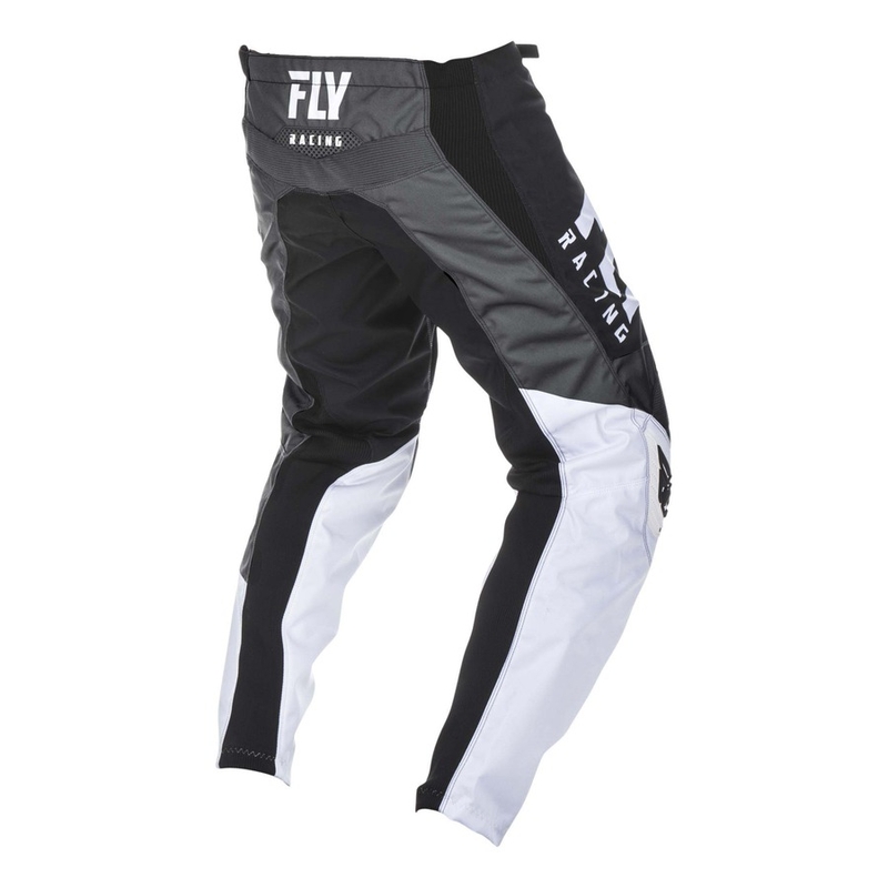 Pantaloni de motocross FLY Racing F-16 2019 - SUA negru-alb-gri negru-alb-gri lichidare
