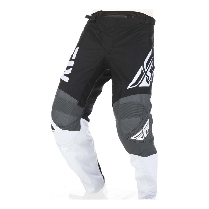 Pantaloni de motocross FLY Racing F-16 2019 - SUA negru-alb-gri negru-alb-gri lichidare