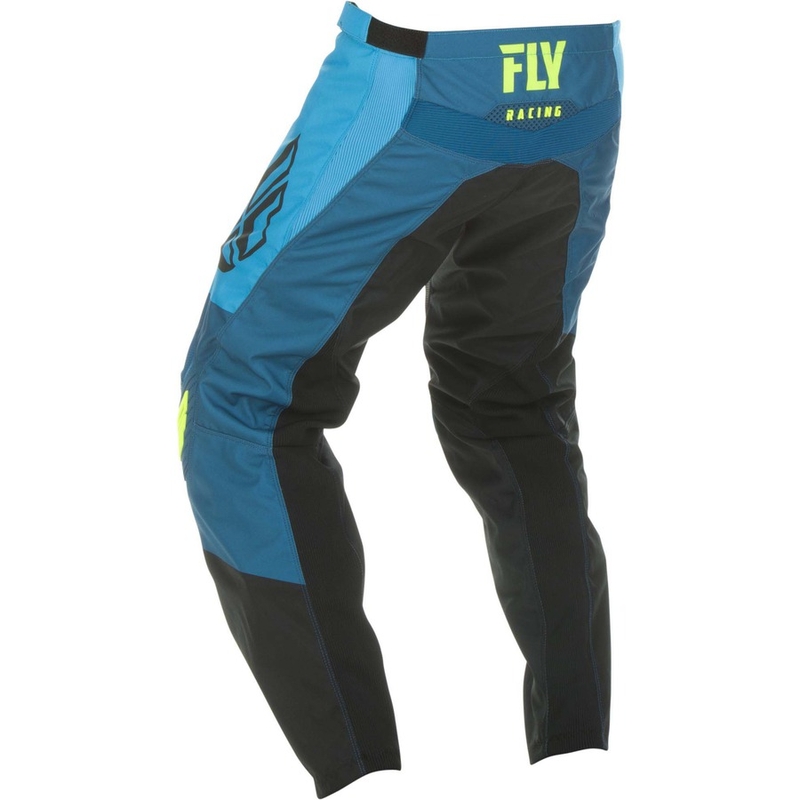 Pantaloni de motocross FLY Racing F-16 2019 - SUA albastru-negru-fluo galben lichidare