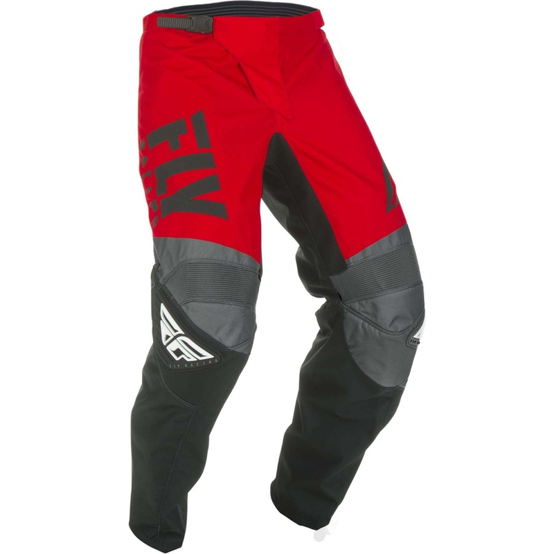 Pantaloni de motocross FLY Racing F-16 2019 - USA roșu-negru-gri lichidare