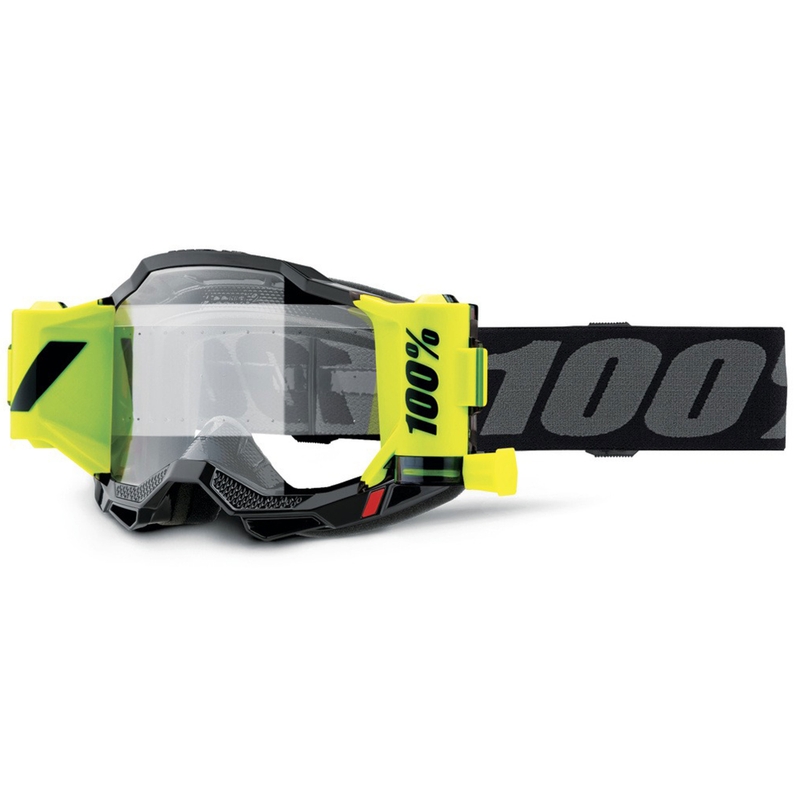 Ochelari de motocross 100% Forecast Accuri 2 negri cu plexiglas transparent