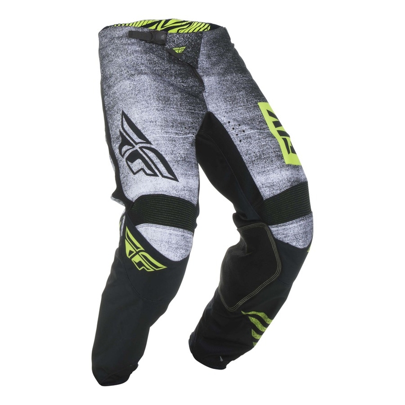 Pantaloni de motocross FLY Racing Kinetic NOIZ 2019 - SUA negru-fluo-galben