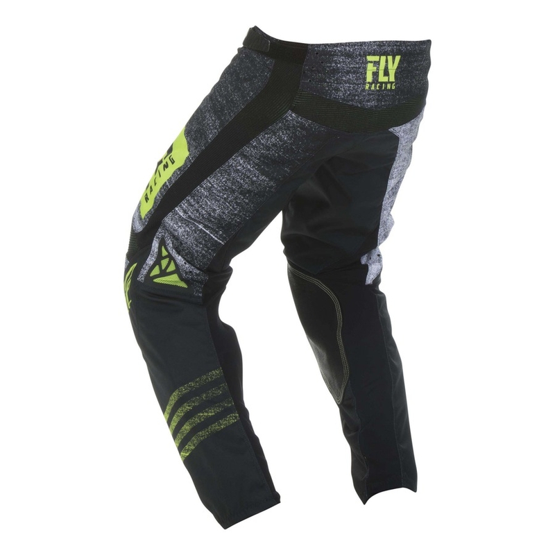 Pantaloni de motocross FLY Racing Kinetic NOIZ 2019 - SUA negru-fluo-galben