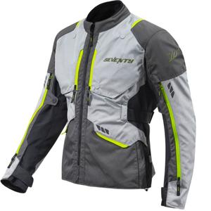 Geacă moto Seventy Degrees SD-JT67 Tanami negru-gri-galben fluo