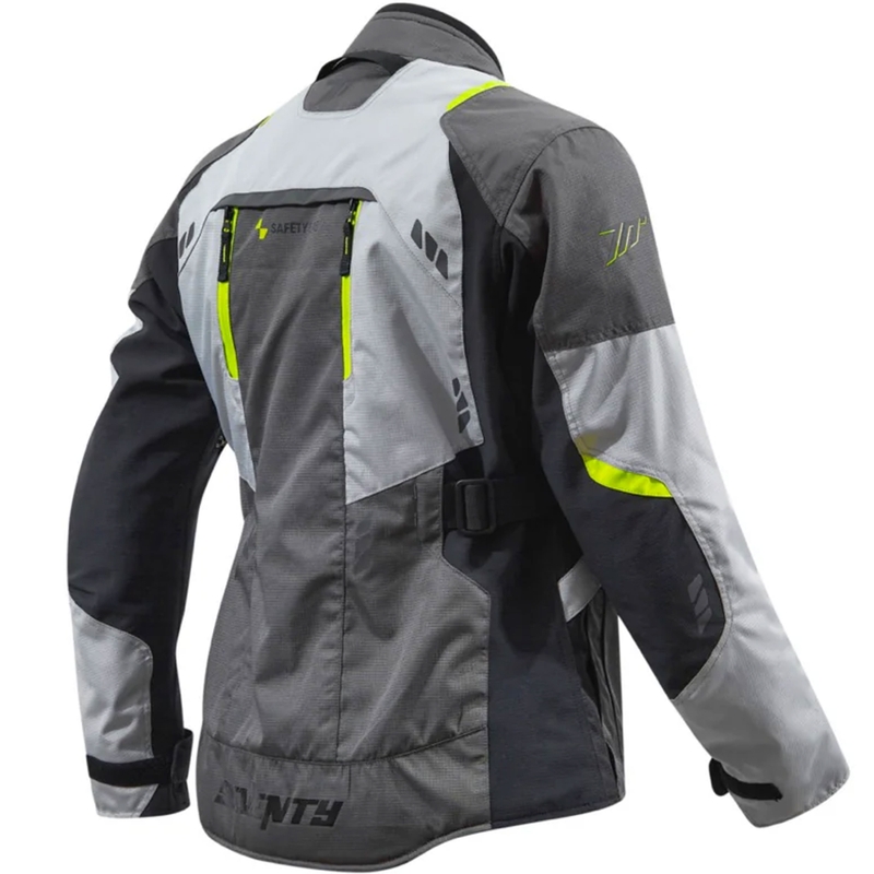 Geacă moto Seventy Degrees SD-JT67 Tanami negru-gri-galben fluo