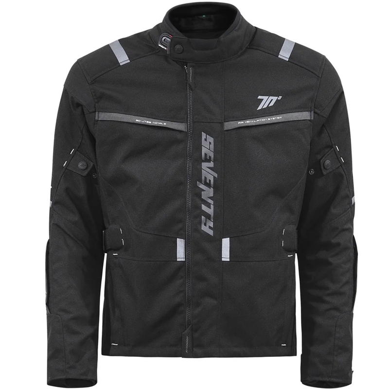 Jachetă de motocicletă Seventy Degrees SD-JT83 Tonale neagră