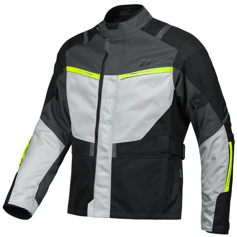 Geacă moto Seventy Degrees SD-JT83 Tonale negru-gri-galben fluo