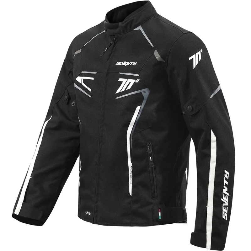 Geacă moto Seventy Degrees SD-JR65 Piston negru-gri-alb