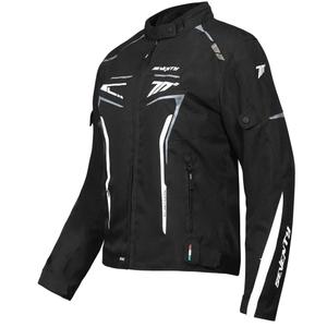 Geacă motocicletă damă Seventy Degrees SD-JR67 Piston negru-gri-alb