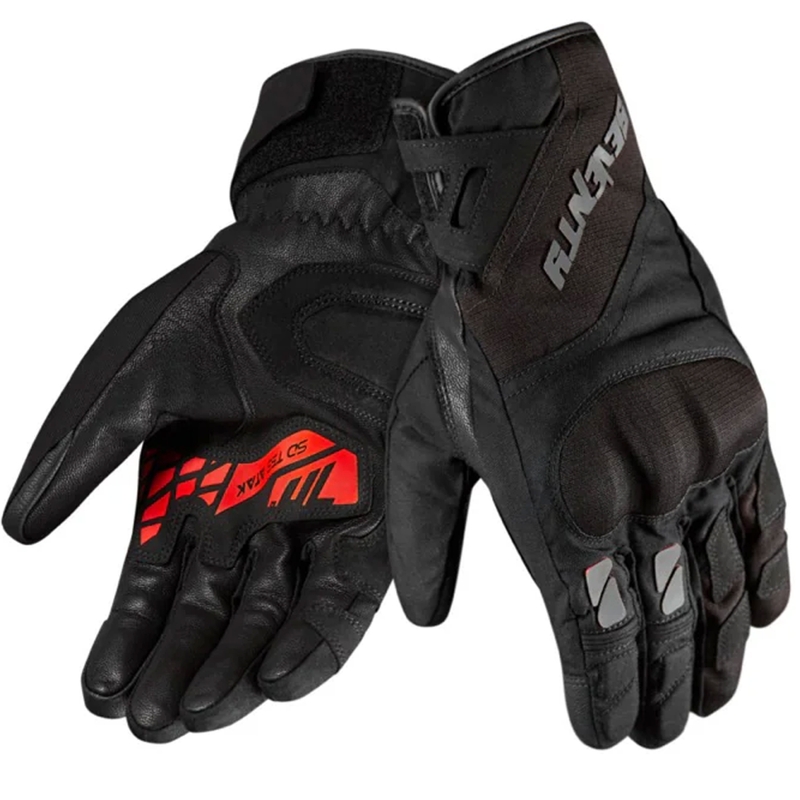 Seventy Degrees SD-T55 Atak manusi moto negru-rosu