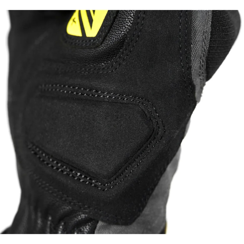 Mănuși de motocicletă Seventy Degrees SD-T55 Atak negru-galben fluo