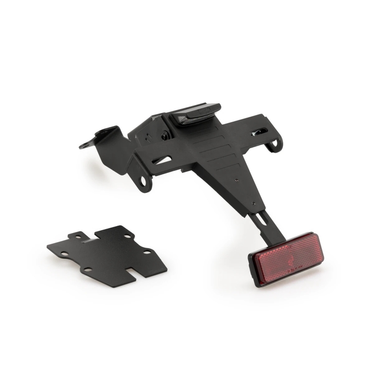 Adjustable license support PUIG Negru pentru YAMAHA YZF-R7 2022-2024