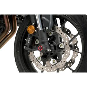 Axle sliders PUIG PHB19 21496N Negru without color caps, front
