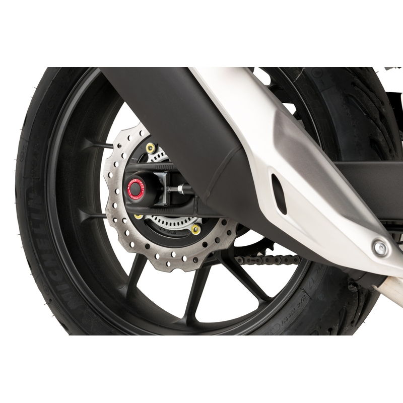 Axle sliders PUIG PHB19 Negru without color caps, rear pentru HONDA CB 750 Hornet 2023-2026