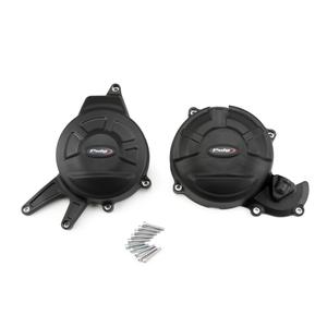 Engine covers PUIG Track for Championship 21500N Negru