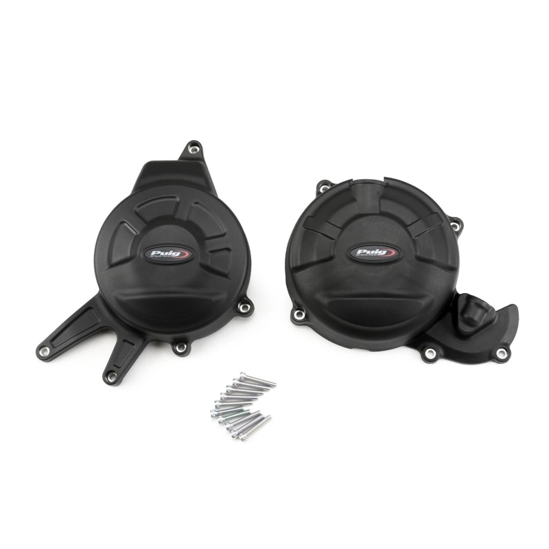 Engine covers PUIG Track for Championship Negru