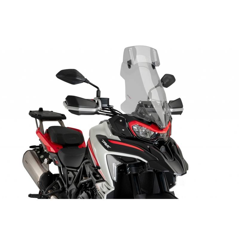 Parbriz PUIG TOURING WITH VISOR smoke pentru BENELLI TRK 702 2023-2026, BENELLI TRK 702 X 2023-2026
