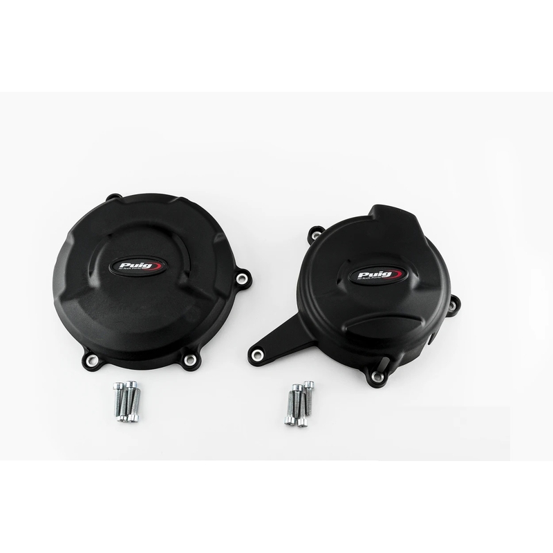 Engine covers PUIG Track for Championship Negru included 2 covers