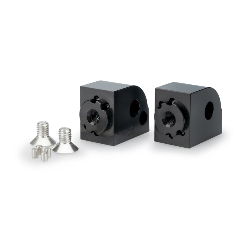 Footpeg adapters PUIG ajustabila Negru