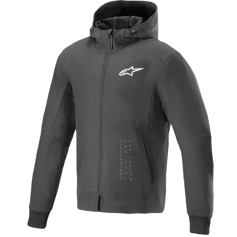 Hanorac moto Alpinestars Radium Tech Hoodie negru-alb