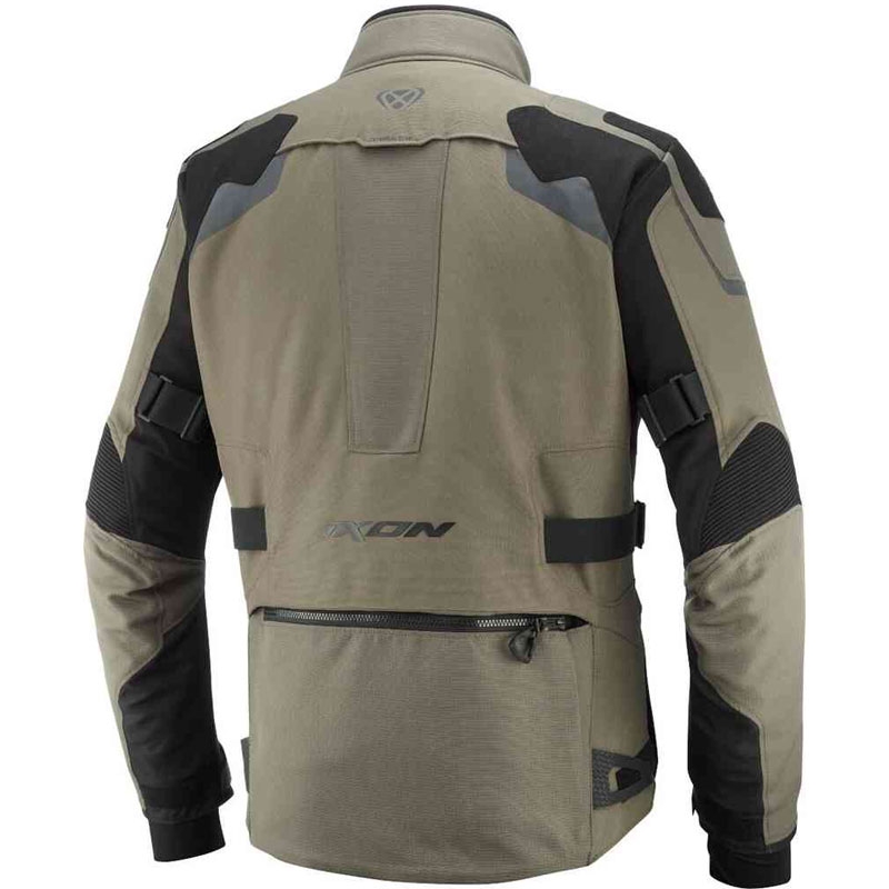 Geacă de motocicletă IXON Odin khaki-negru