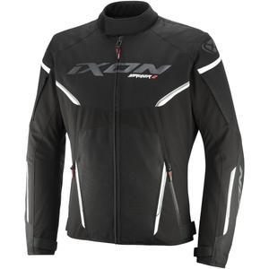 Geacă moto IXON Striker 2 alb-negru