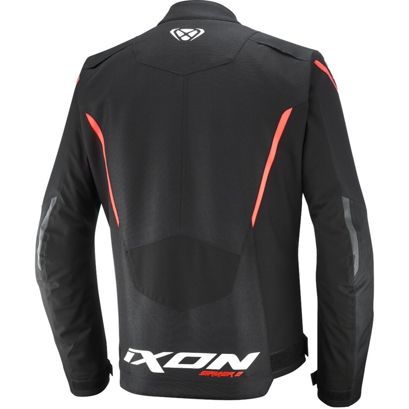 Geacă de motocicletă IXON Striker 2 negru-alb-roșu