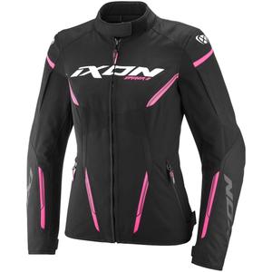 Geaca moto dama IXON Striker 2 Lady negru-roz