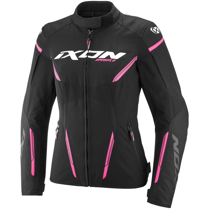 Geacă de motocicletă pentru femei IXON Striker 2 Lady negru și roz